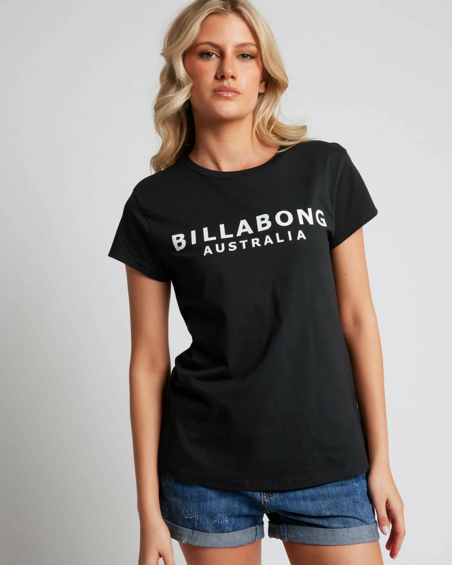 Tops*Billabong Society T-Shirt Black