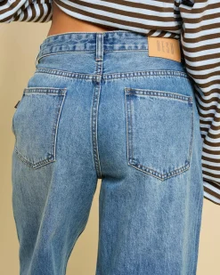 Denim|Bottoms*DESU Soho Wide Leg Jeans Blasted Dark Blue