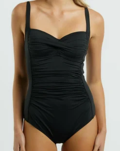 One Pieces*Billabong Sol Searcher Wrap One Piece Swimsuit Black Pebble
