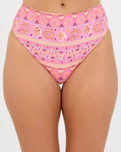 Bikinis*Billabong Sol Song Hi Maui High Waisted Bikini Bottom Multi