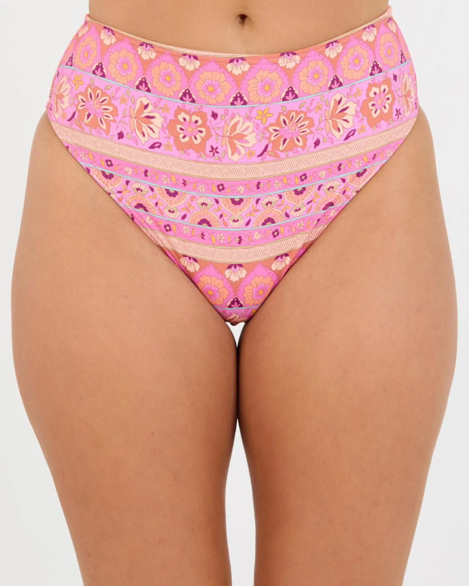 Bikinis*Billabong Sol Song Hi Maui High Waisted Bikini Bottom Multi