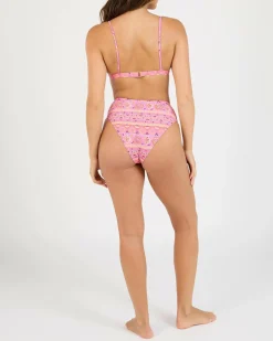 Bikinis*Billabong Sol Song Hi Maui High Waisted Bikini Bottom Multi