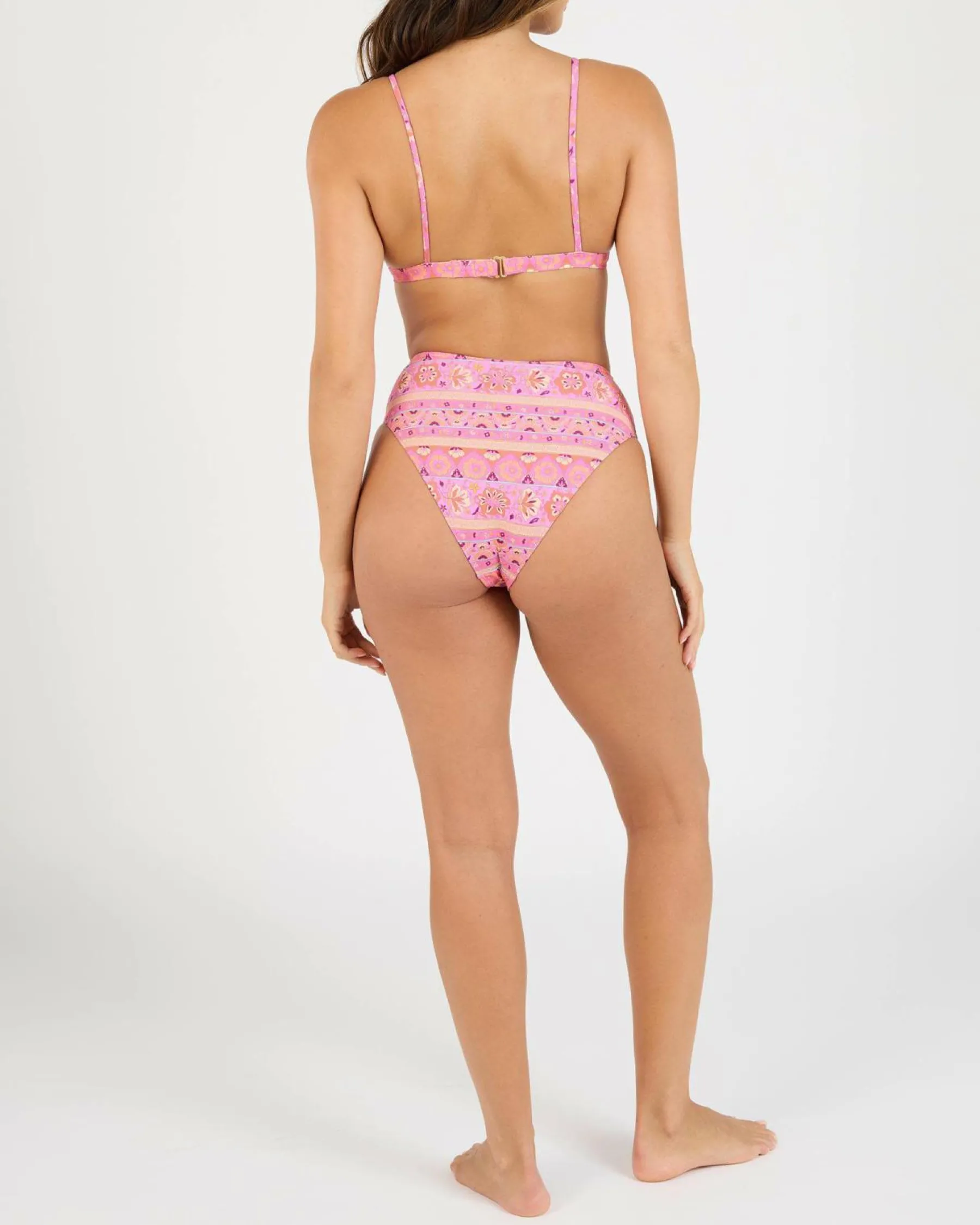 Bikinis*Billabong Sol Song Hi Maui High Waisted Bikini Bottom Multi