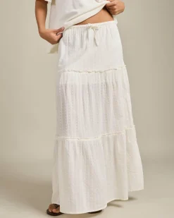 Bottoms*Roxy Sol Sweetwater Maxi Skirt Egret