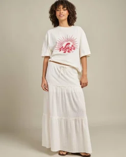 Bottoms*Roxy Sol Sweetwater Maxi Skirt Egret