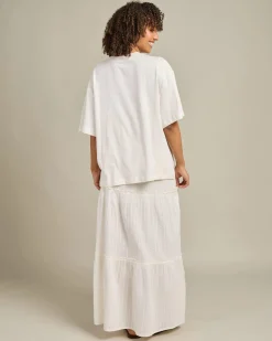Bottoms*Roxy Sol Sweetwater Maxi Skirt Egret