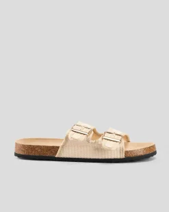 Sandals*Mooloola Solace Slide Sandals Natural