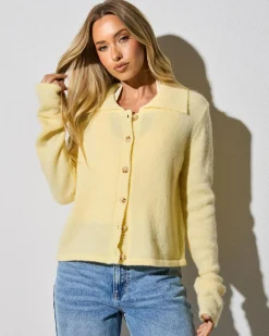 Knitwear|Jackets & Coats*Indikah Solana Knit Cardigan Butter