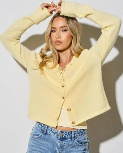 Knitwear|Jackets & Coats*Indikah Solana Knit Cardigan Butter