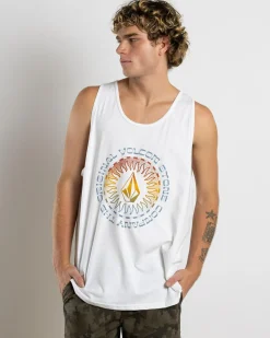 Tops & T-Shirts*Volcom Sol'd Out Singlet White