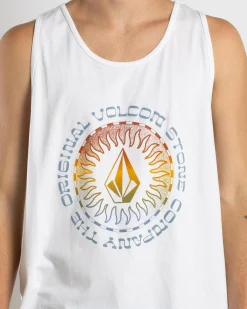 Tops & T-Shirts*Volcom Sol'd Out Singlet White
