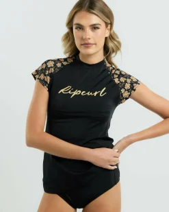 Outlet Soleil UPF Cap Sleeve Rash Vest Women Rash Vests