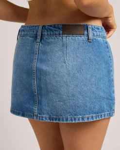 Solene Denim Skort Women Denim|Bottoms