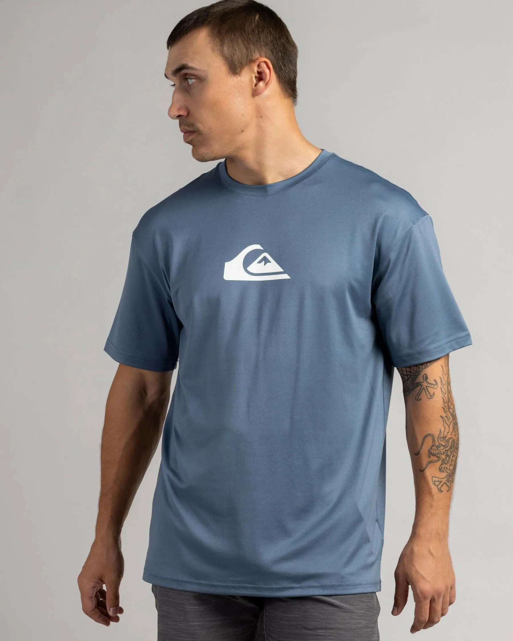 Outlet Solid Streak Short Sleeve Surf T-Shirt Rashies