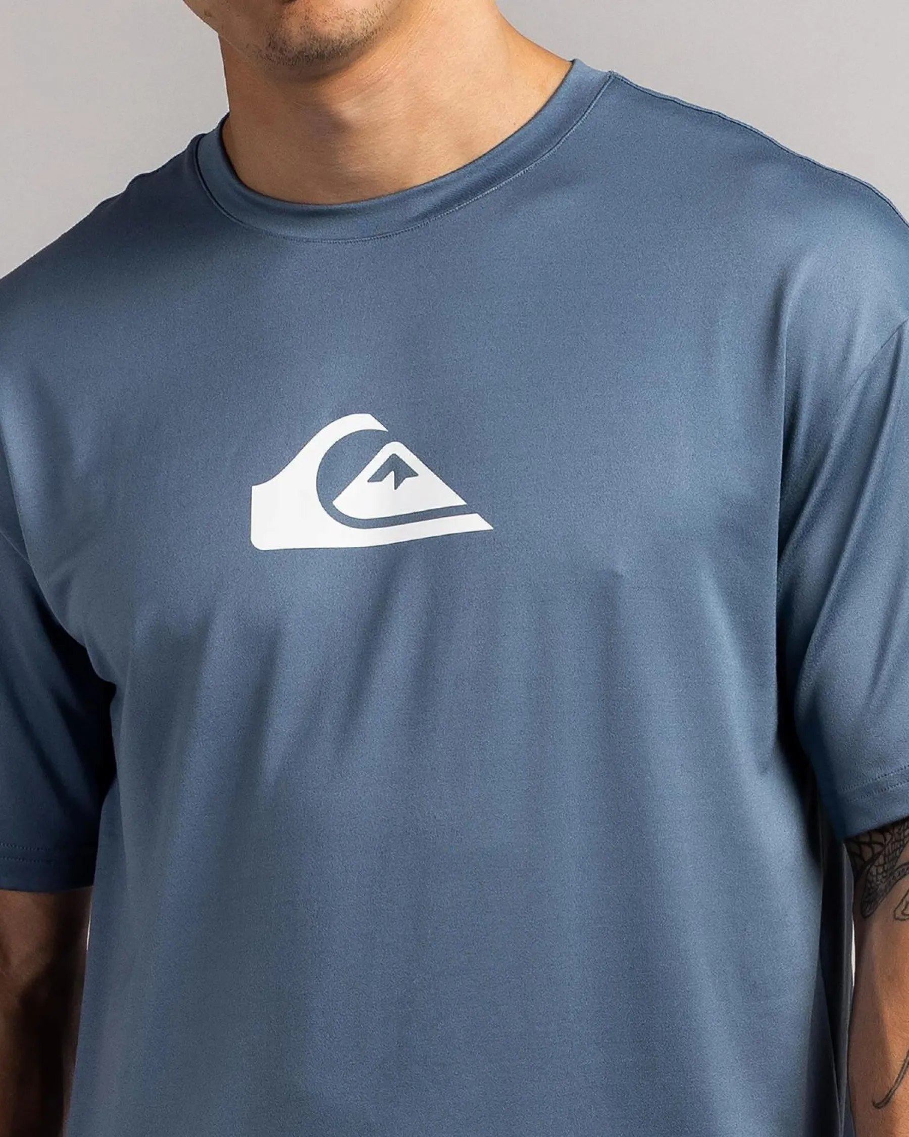 Outlet Solid Streak Short Sleeve Surf T-Shirt Rashies