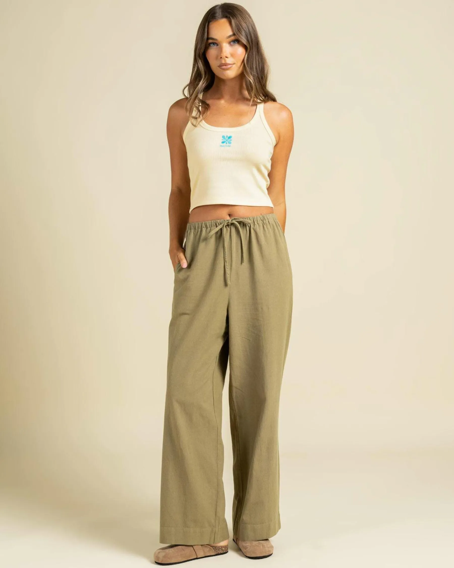 Tops*Rhythm Solitude Tank Top White