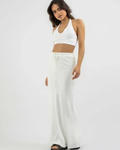 Outlet Soph Hawaii Maxi Skirt Women Sets|Linen Blend