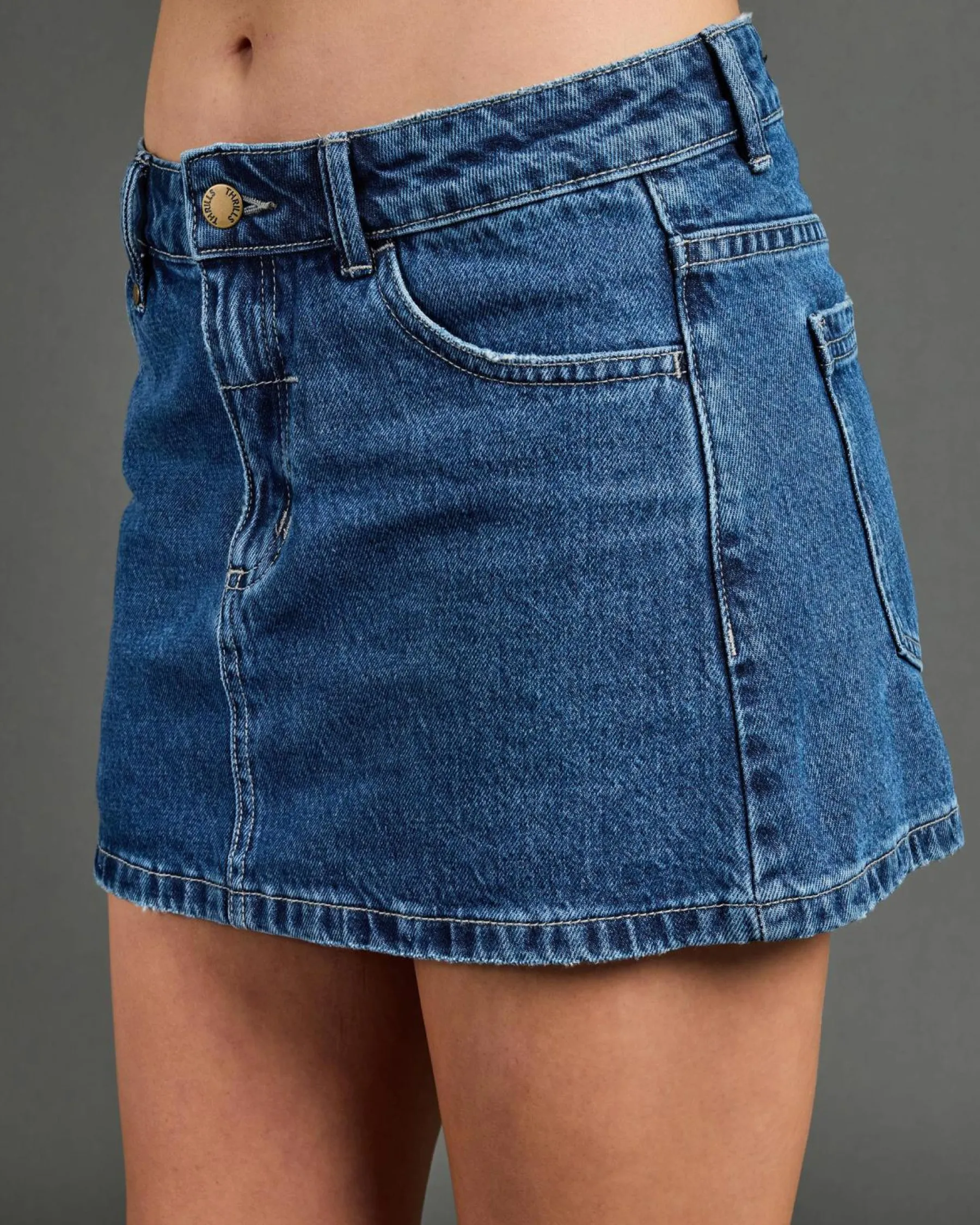 Bottoms*Thrills Sophie Skirt Vintage Rinse Blue