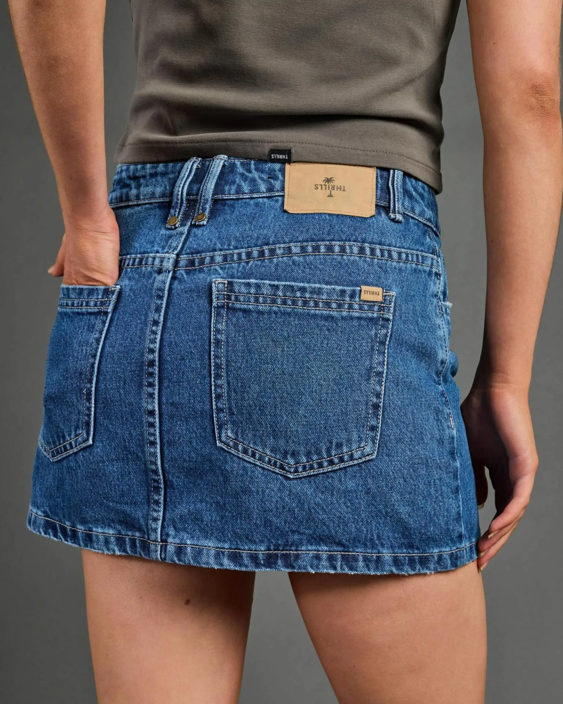 Bottoms*Thrills Sophie Skirt Vintage Rinse Blue