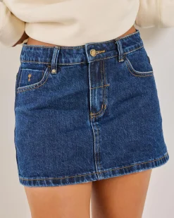 Bottoms*Thrills Sophie Skirt Rinsed Ink