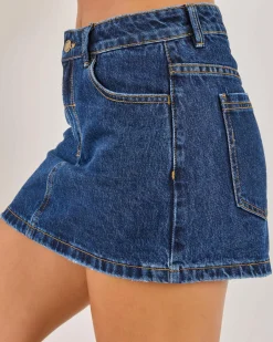 Bottoms*Thrills Sophie Skirt Rinsed Ink