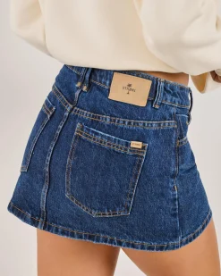 Bottoms*Thrills Sophie Skirt Rinsed Ink