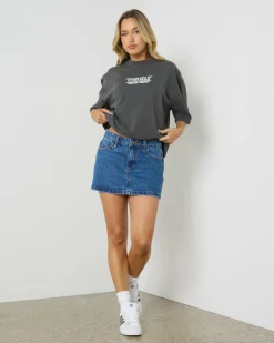 Bottoms*Thrills Sophie Skirt Double Rinsed Blues
