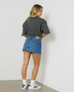Bottoms*Thrills Sophie Skirt Double Rinsed Blues
