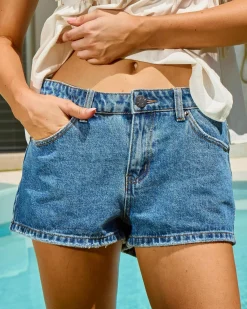 Denim|Bottoms*DESU South Beach Micro Denim Shorts Heritage Dark Blue