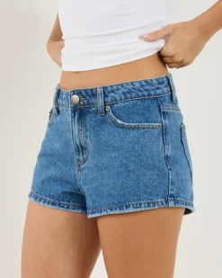 Denim|Bottoms*DESU South Beach Micro Denim Shorts Heritage Dark Blue