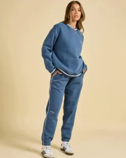 Sets|Activewear*Rusty South Cuffed Low Rise Track Pants Atlantic Blue