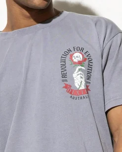 Tops & T-Shirts*Dexter Sow T-Shirt Lt Grey Acid