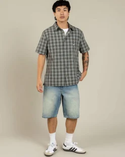 Tops & T-Shirts*Billabong Spec Mogul Short Sleeve Shirt Dark Forest