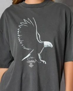 Tops*Thrills Speed Metal Oversized T-Shirt Merch Black