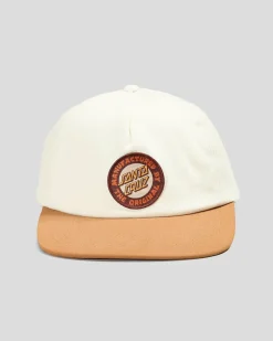 Headwear*Santa Cruz Speed MFG Dot Patch Cap Off White