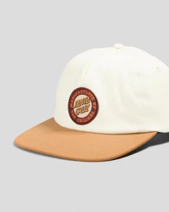 Headwear*Santa Cruz Speed MFG Dot Patch Cap Off White