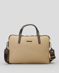 Bags*Ava And Ever Spencer Satchel Brown Monogram
