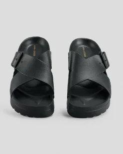 Sandals*Ava And Ever Splash Eva Slide Sandals Black