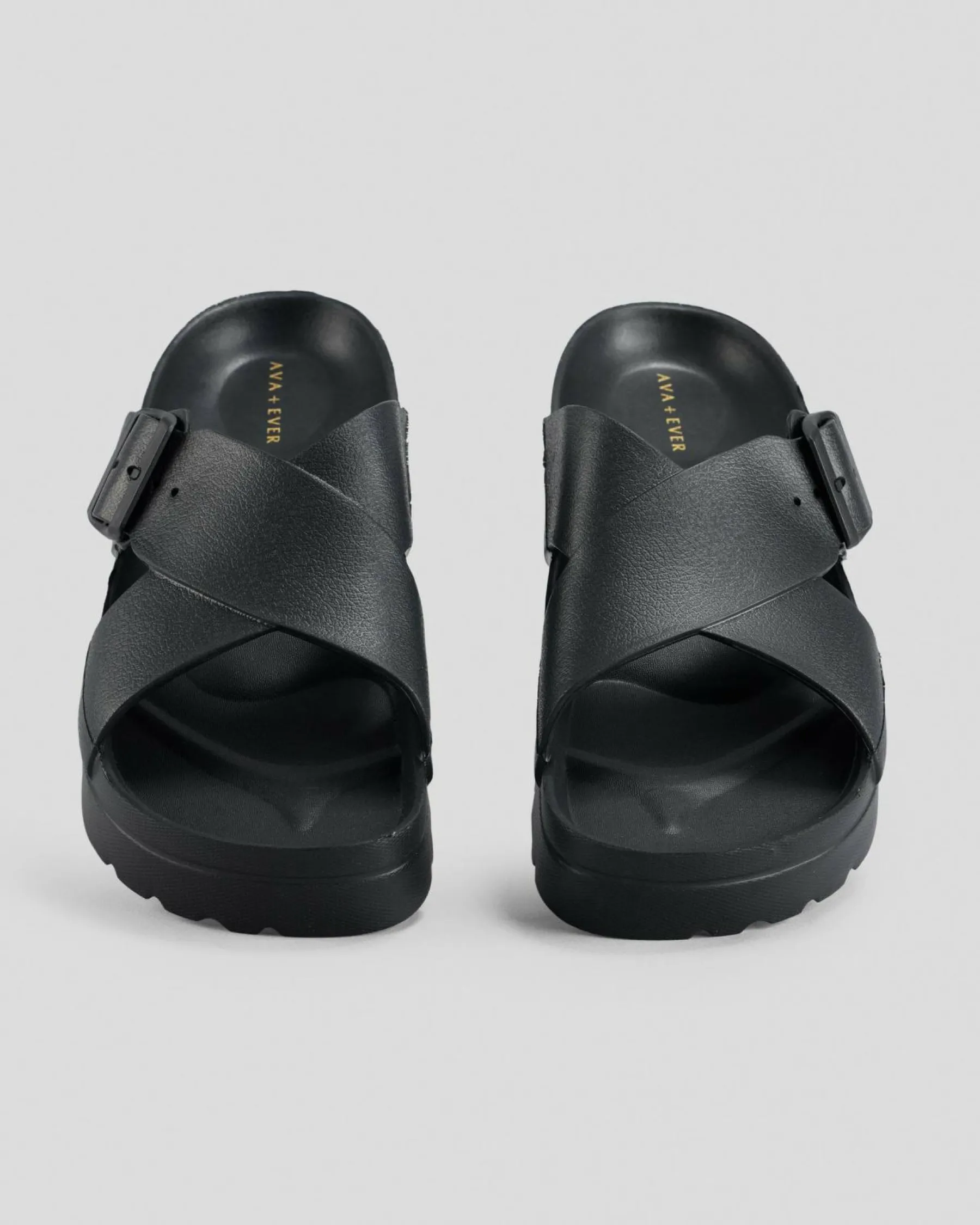 Sandals*Ava And Ever Splash Eva Slide Sandals Black
