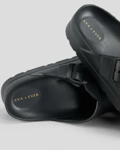 Sandals*Ava And Ever Splash Eva Slide Sandals Black