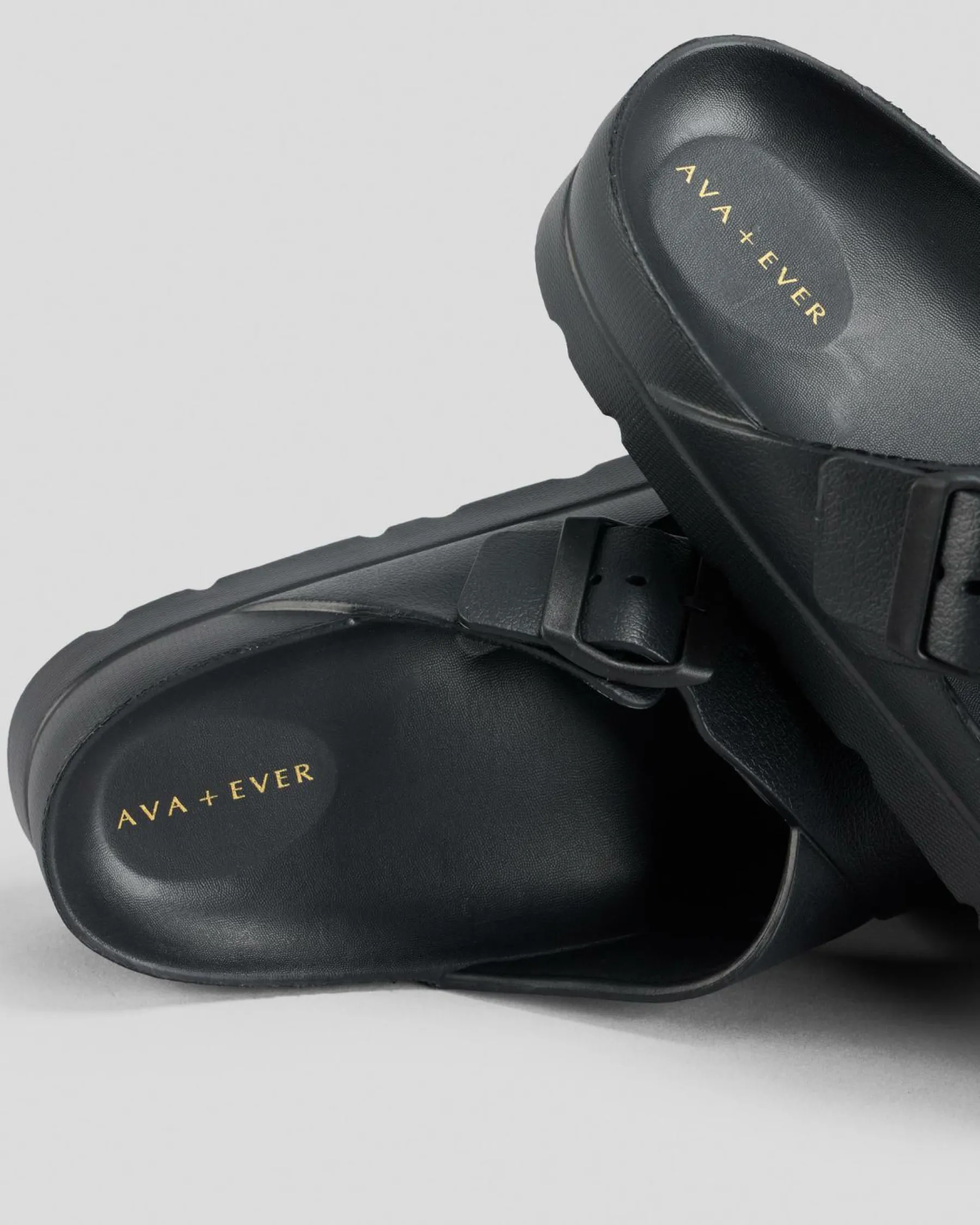Sandals*Ava And Ever Splash Eva Slide Sandals Black