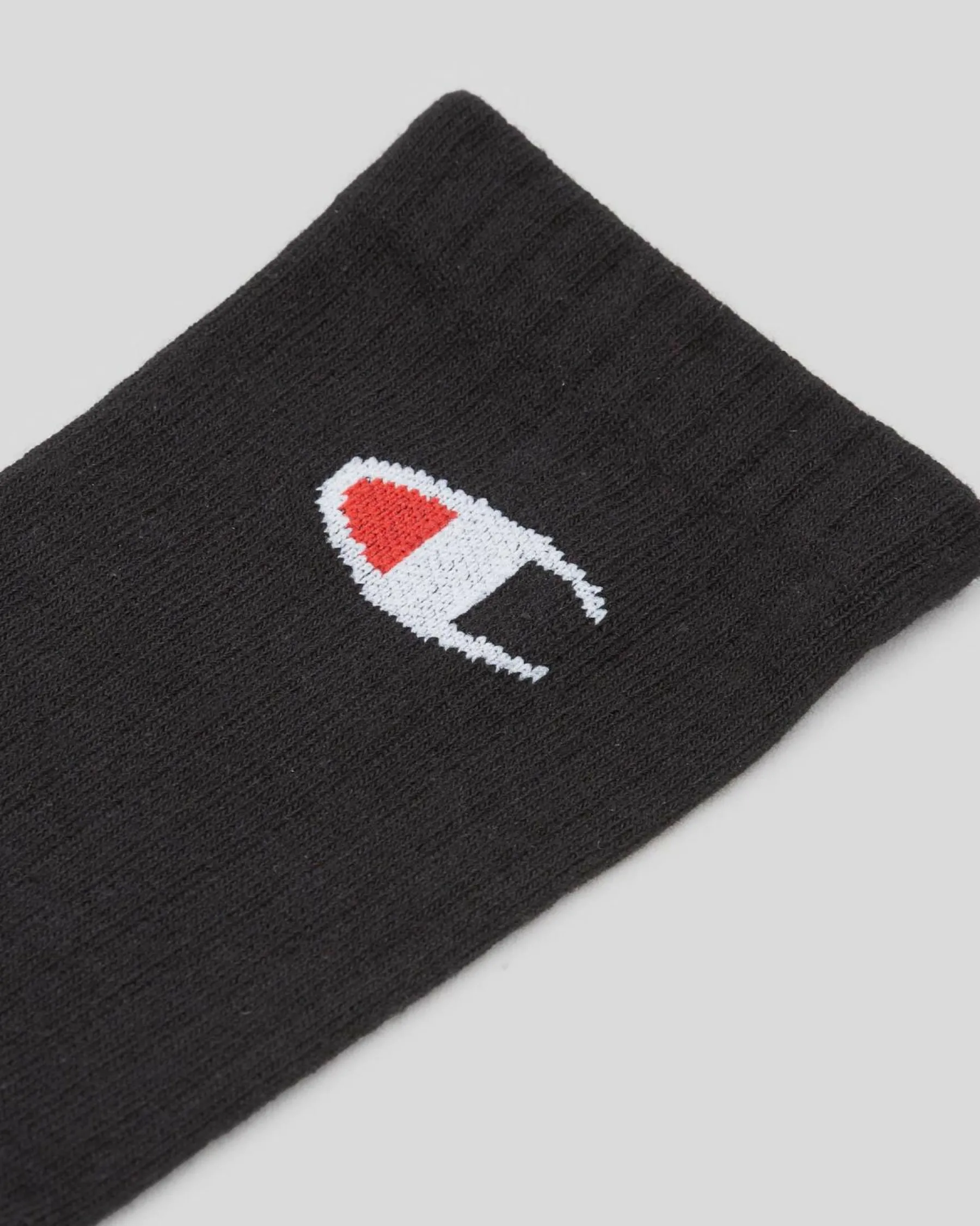 Socks*Champion Sport C Logo Crew Socks 3 Pack Black
