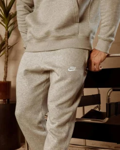 Activewear|Shorts & Bottoms*Nike Sportswear Club Fleece Track Pants Dark Grey Heather/matte Silver/white