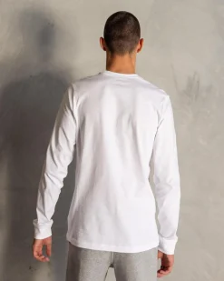 Activewear|Tops & T-Shirts*Nike Sportswear Club Long Sleeve T-Shirt White/black