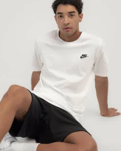 Activewear|Tops & T-Shirts*Nike Sportswear Club T-Shirt White/ Black
