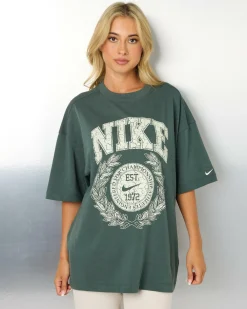 Tops*Nike Sportswear Essential Women's Oversized T-Shirt Vintage Green/sea Glass