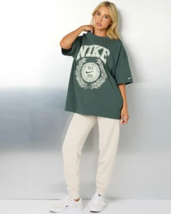 Tops*Nike Sportswear Essential Women's Oversized T-Shirt Vintage Green/sea Glass