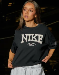 Tops*Nike Sportswear Loose Cropped T-Shirt Black