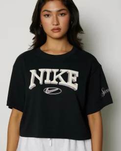 Tops*Nike Sportswear Loose Cropped T-Shirt Black