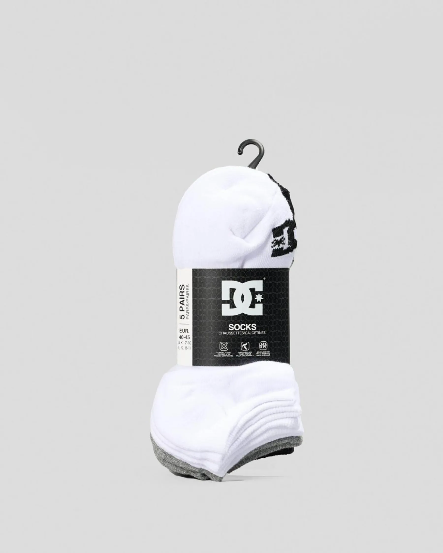 Socks*DC Shoes SPP DC Ankle Socks 5 Pack Assorted